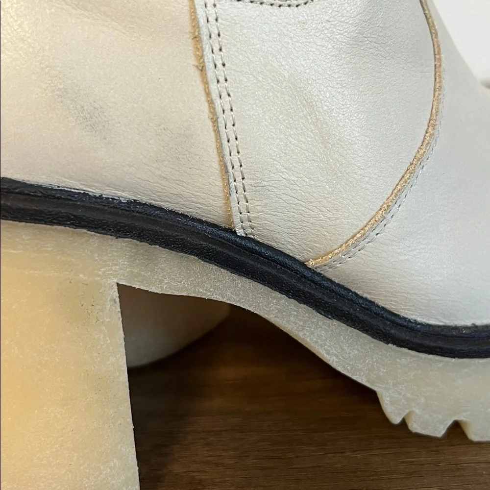 Free People James Chelsea Boot White Leather EU 36 US 6